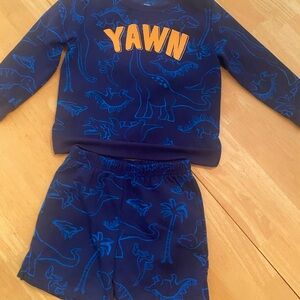 Carter's Navy Dinosaur PJ Set